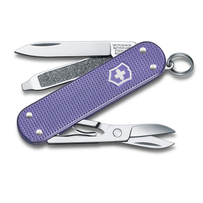 Многофункциональный складной нож-брелок Victorinox Classic SD Alox Colors Electric Lavender 0.6221.223G 